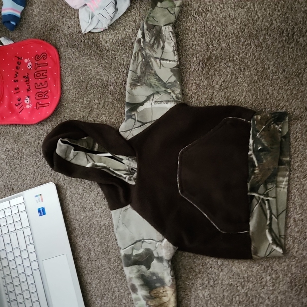 Camo hoodie size 18-24 months